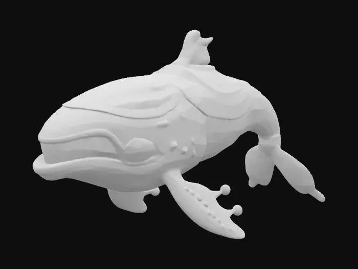 3D model for Colorful Whale Creature
