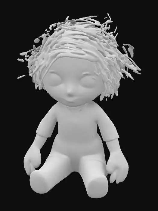 3D model for Creepy Doll