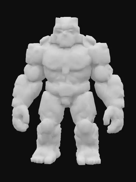 3D model for Aztec-Mayan Golem Sentinel