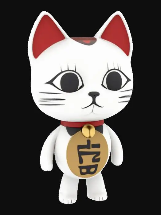3D model for Lucky Cat Toy Neko Dandadan