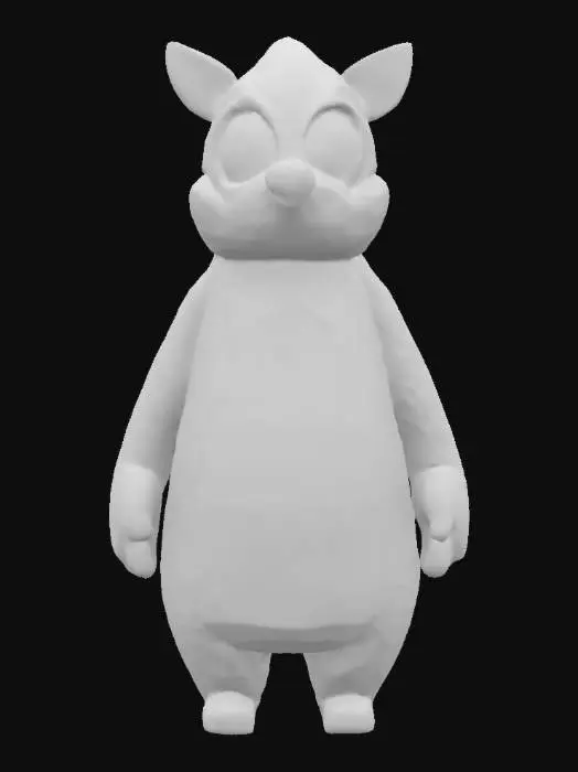 3D model for Deeply Cursed Hedgehog