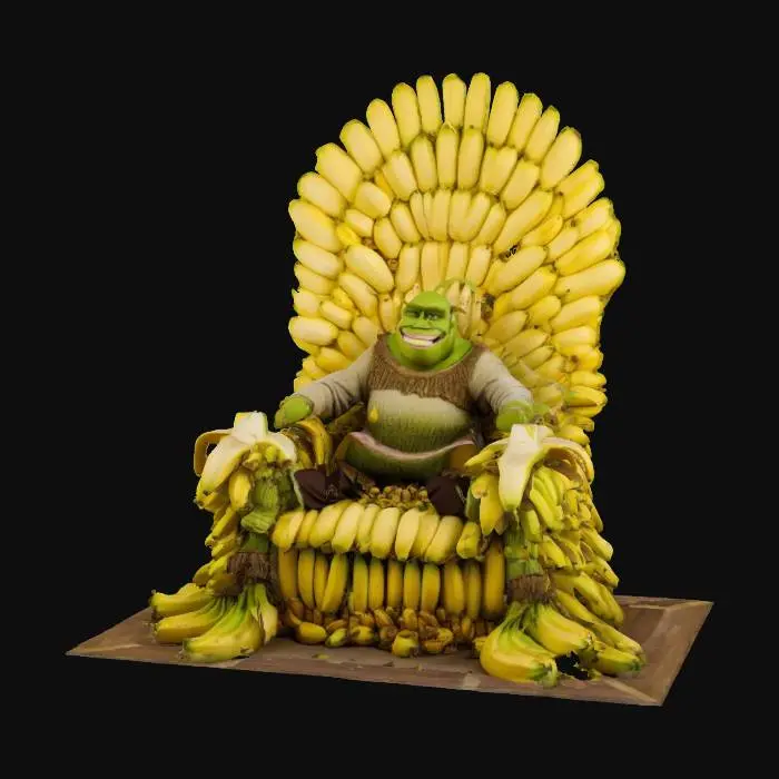 3D model for Banana Throne Shrek