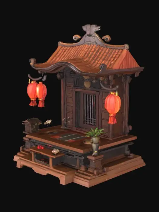 3D model for Japanese altar