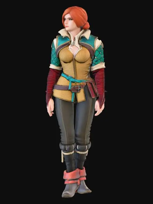 3D model for Fantasy Warrior Mage