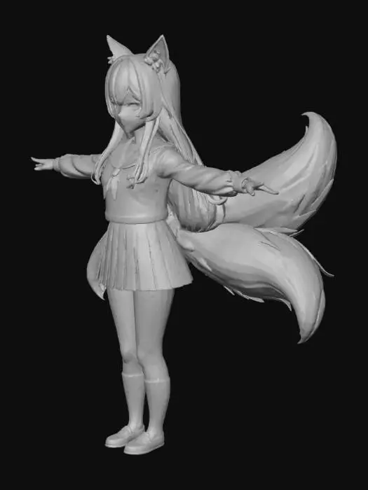 3D model for Fox Spirit Student