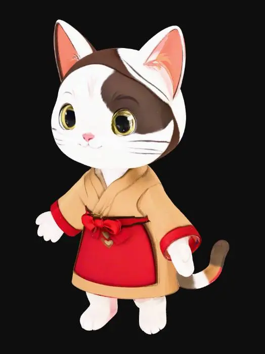 3D model for cat_zbrush02