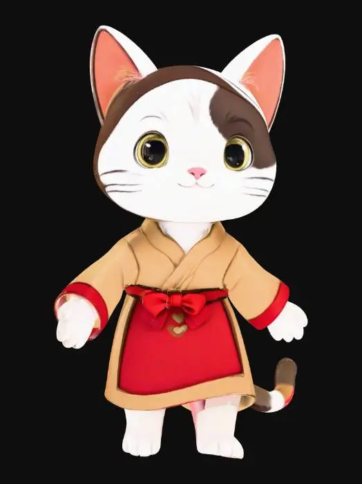 3D model for cat_zbrush02