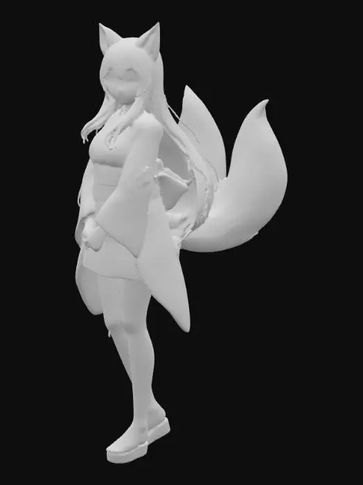 3D model for Fox Spirit Kimono