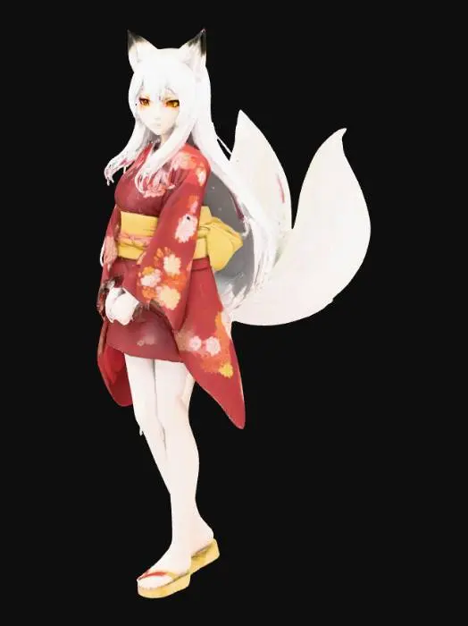 3D model for Fox Spirit Kimono
