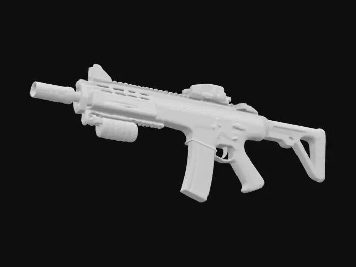 3D model for A high poly/high resolution, ultra realistic, MP5, Submachine Gun