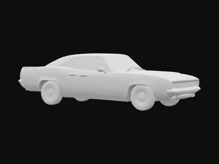 3D model for A highly detailed, high poly, high resolution 3d model of a 1968 Dodge Charger