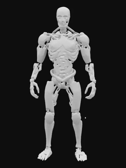 3D model for A highly detailed, high poly, high resolution 3d model of the T-800 (the Terminator).