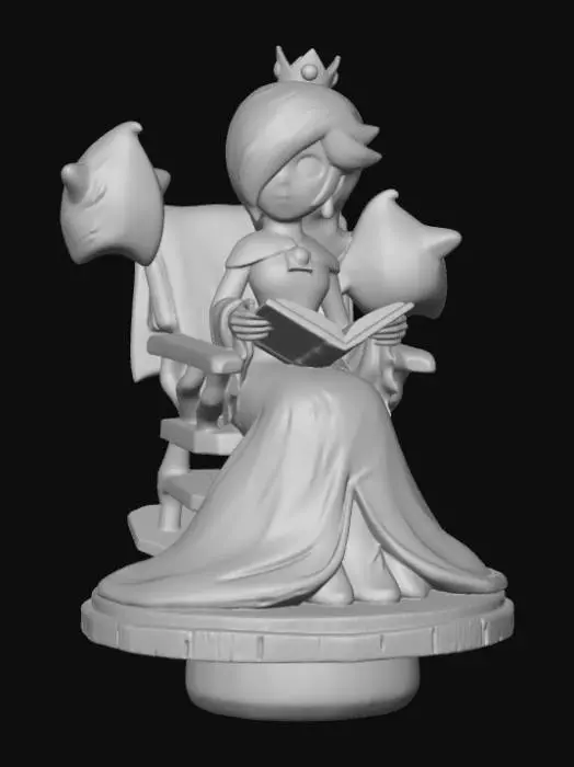3D model for Rosalina Reading with the Lumas