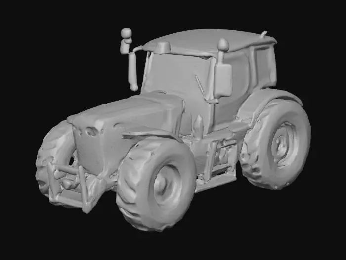 3D model for John Deere Tractor in a Golden Field