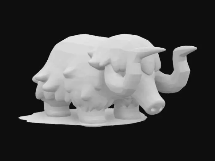 3D model for Woolly Guardian 
mammoth
blue horns