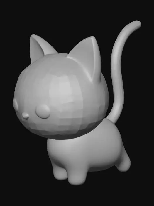 3D model for Midnight Glow Cat