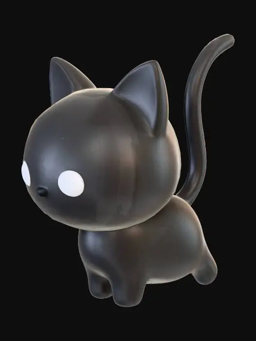 3D model for Midnight Glow Cat