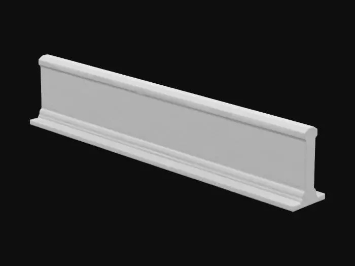 3D model for a part of 
the berlin wall, looking straight at the front of it, grafitti 