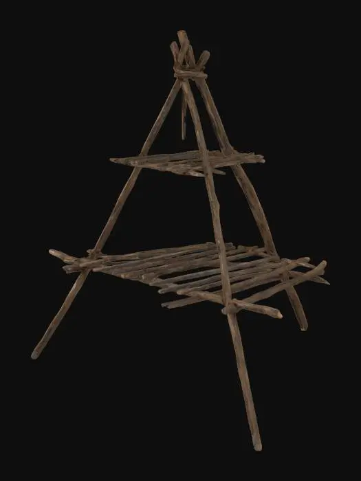 3D model for Timber Tripod Structure