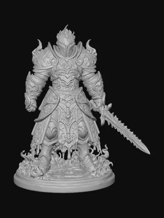 3D model for Cursed Knight of Candles #2