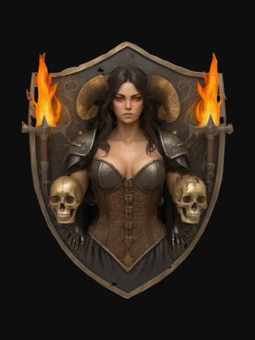 3D model for Warrior's Emblem, #emblem#