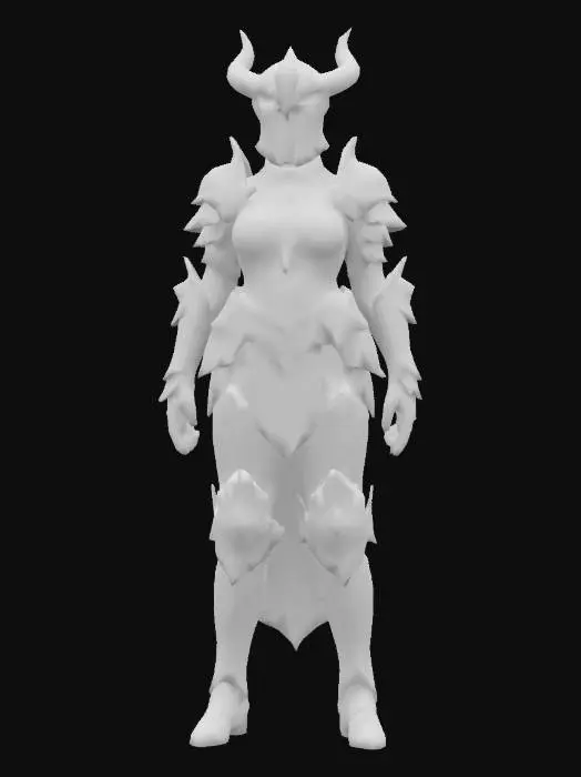 3D model for Dark Warrior Armor