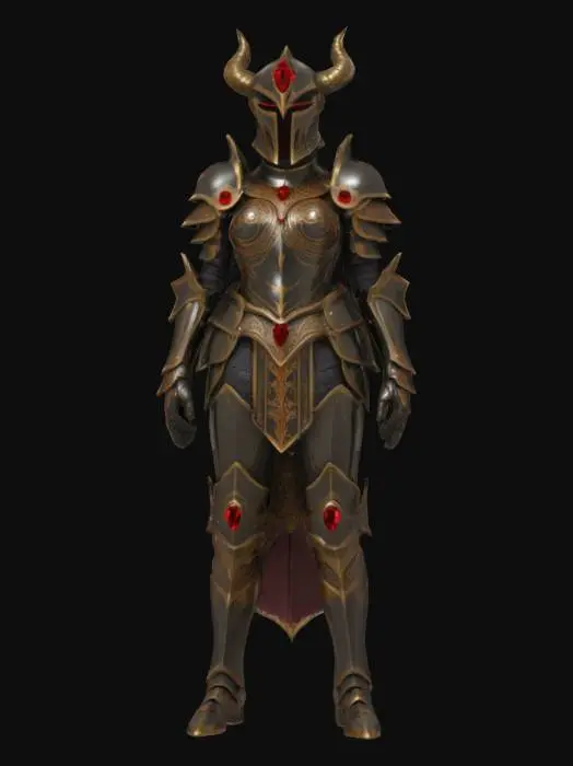 3D model for Dark Warrior Armor