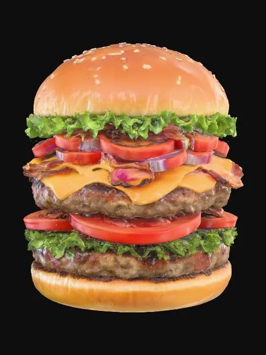 3D model for Stacked Delight, #food#