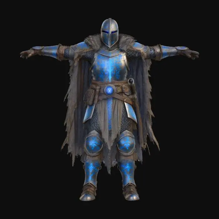 3D model for Glacial Rune Knight, #PBR#