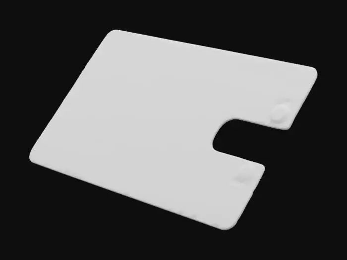 3D model for A small encrypted keycard, slightly bent and covered in scratches, once granting access to a high-security facility. Sci-Fi, Post-Apocalyptic.