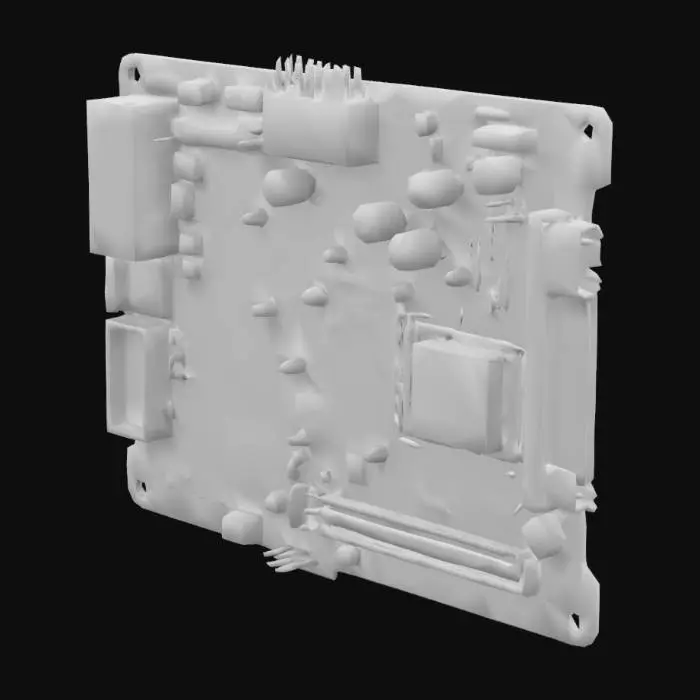 3D model for An ancient motherboard, encrusted with dust and broken capacitors. Sci-Fi, Cyberpunk, Abandoned Tech.