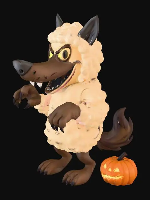 3D model for Wolf in Sheep's Clothing
