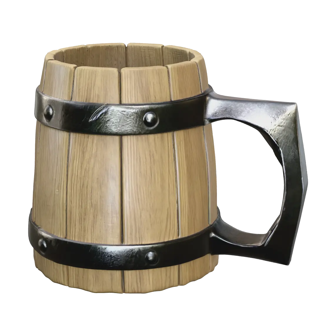 Stylized Beermug - Drinking 3D model, vytvořený pomocí AI