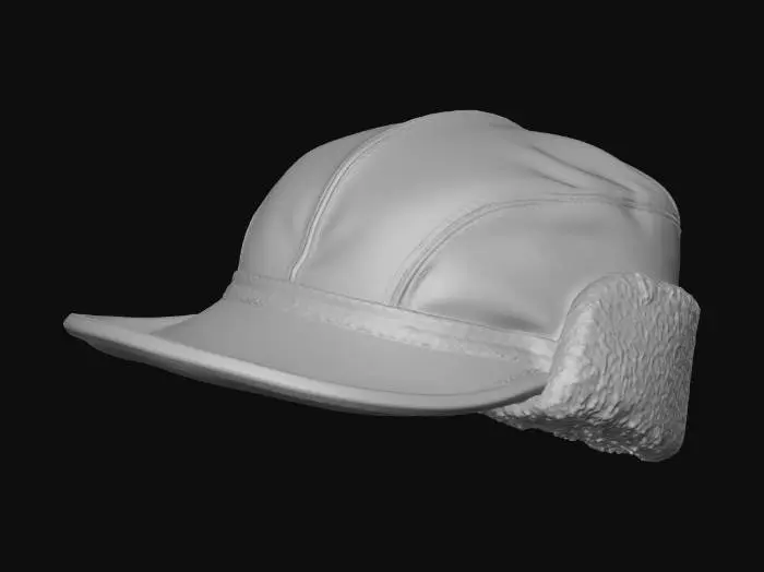 3D model for Leather Aviator Cap
