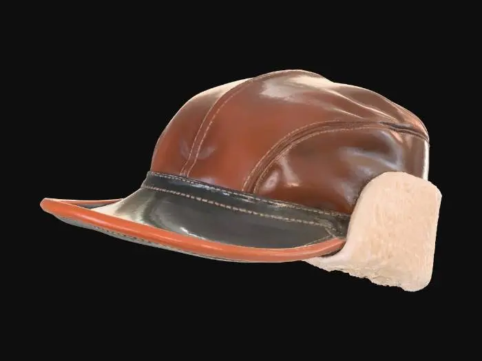 3D model for Leather Aviator Cap