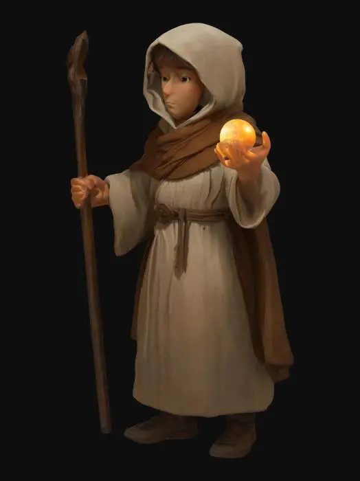 3D model for The young pawn