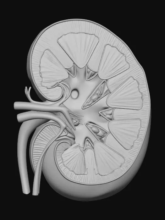 3D model for Diagram Ginjal