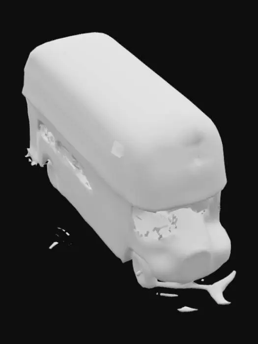 3D model for [London]  A Bright Red double decker bus with a Union Jack on the top. It has flames following it and Kind Charles is driving the bus. #AroundTheWorld#