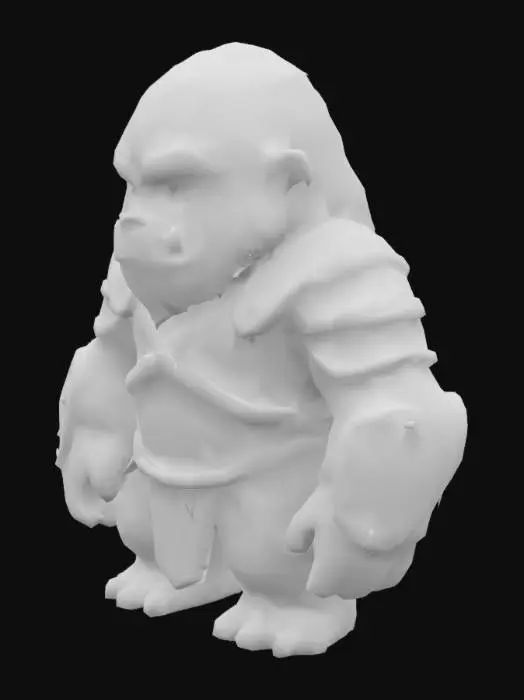 3D model for Yeti Warrior with a quiver
