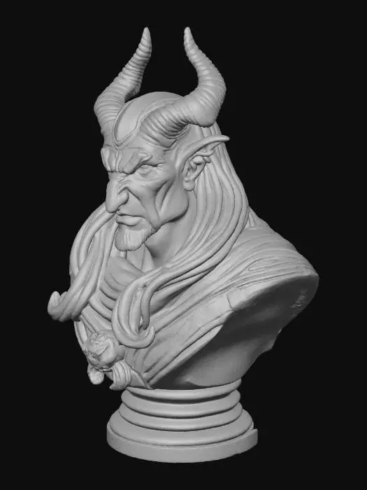 3D model for Demon Lord Bust