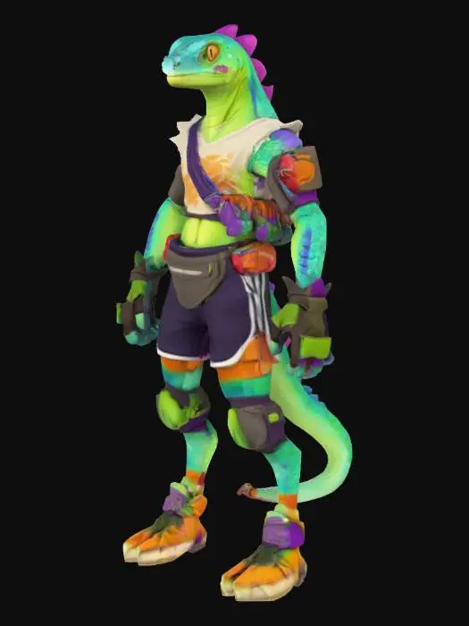 3D model for Lizard Skater Hero