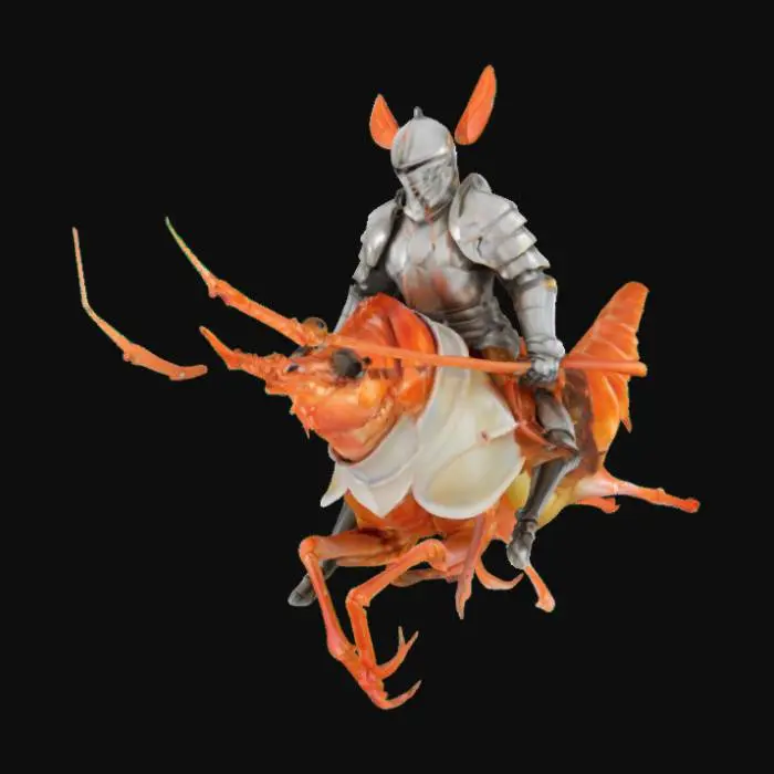 3D model for Knight of the Shrimp Realm