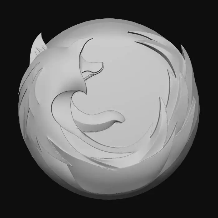 3D model for Firefox Logo