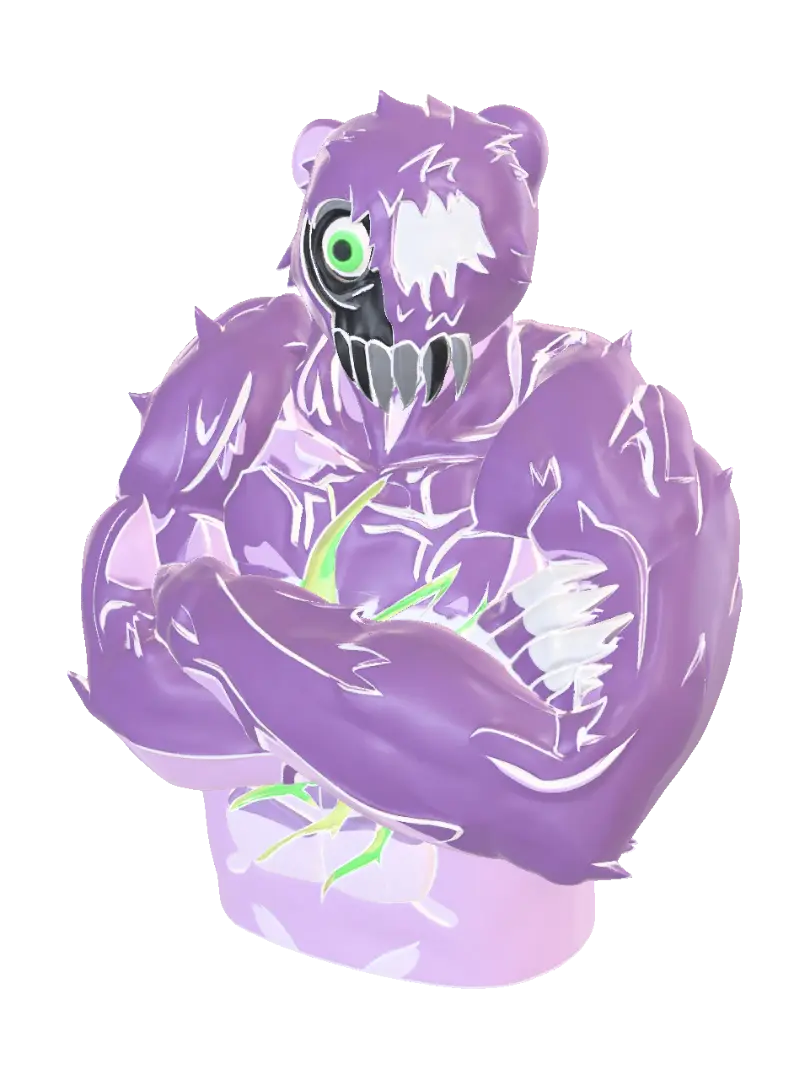 3D-модель Variation_Four_Fats_Meme_33 - Acid, згенерована ШІ