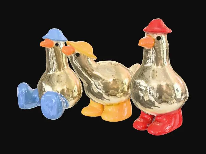 3D model for Duck Trio in Hats