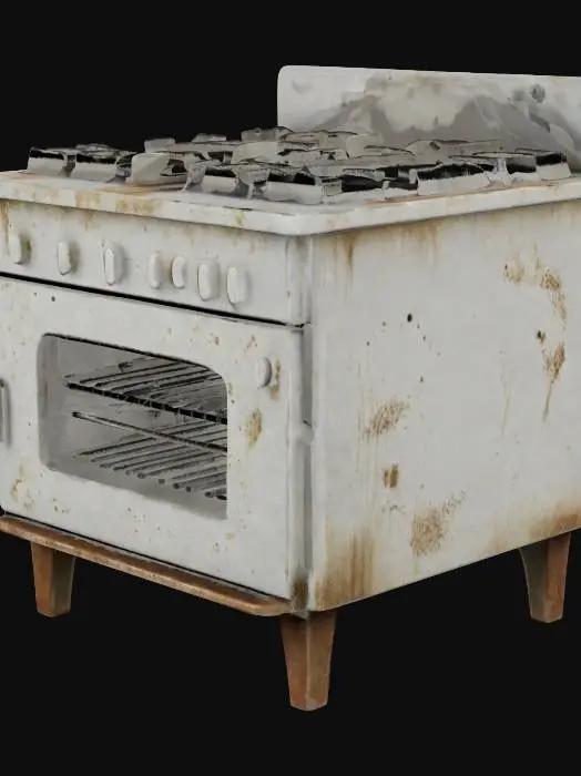 3D model for Vintage Stove