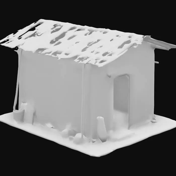 3D model for Rustic Shelter