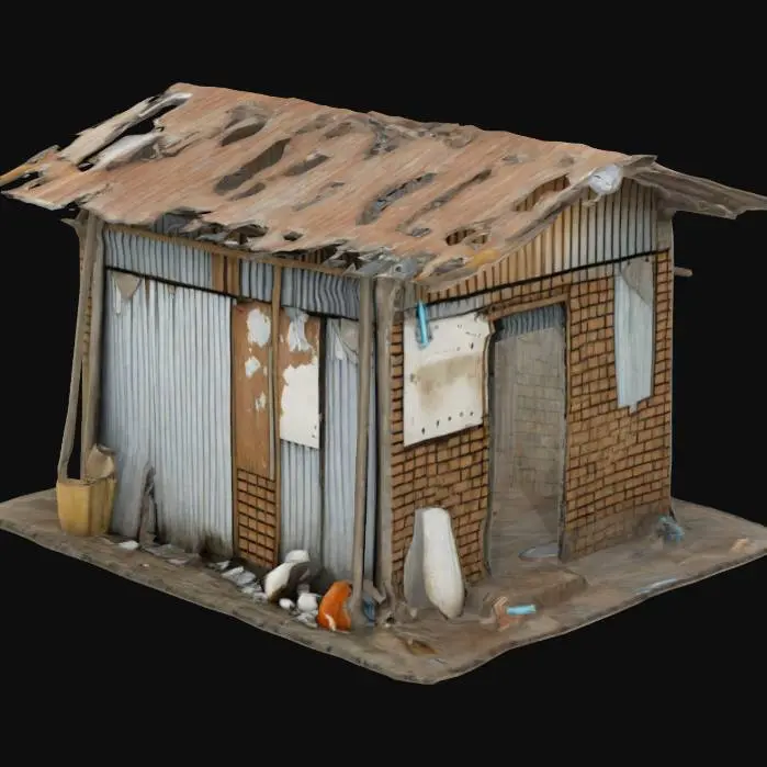 3D model for Rustic Shelter