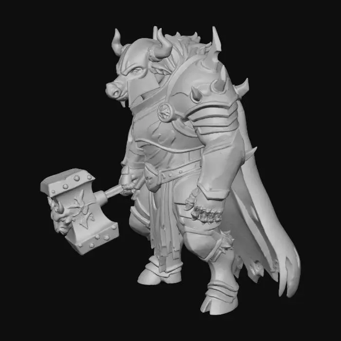 3D model for Minotaur Warrior