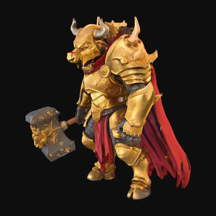 3D model for Minotaur Warrior